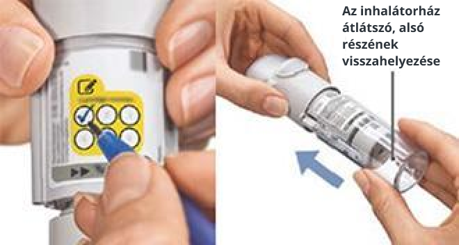 A használt patronok számának bejelölése